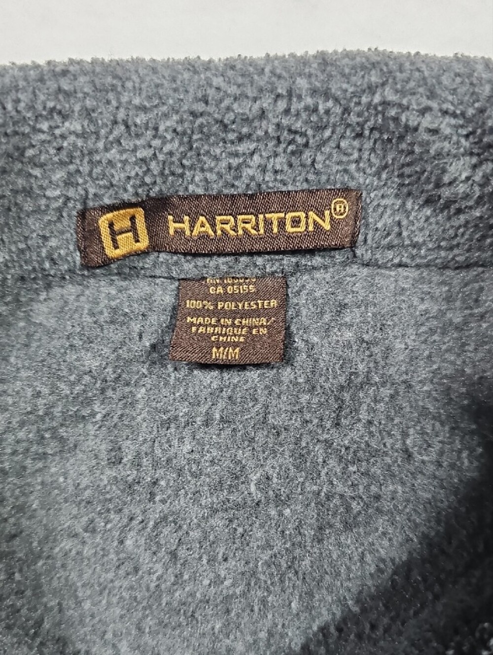 Eno River Men's Dark Gray Quarter Zip Fleece Pullover - Picture 3 of 8